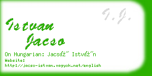 istvan jacso business card