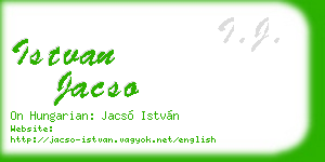 istvan jacso business card